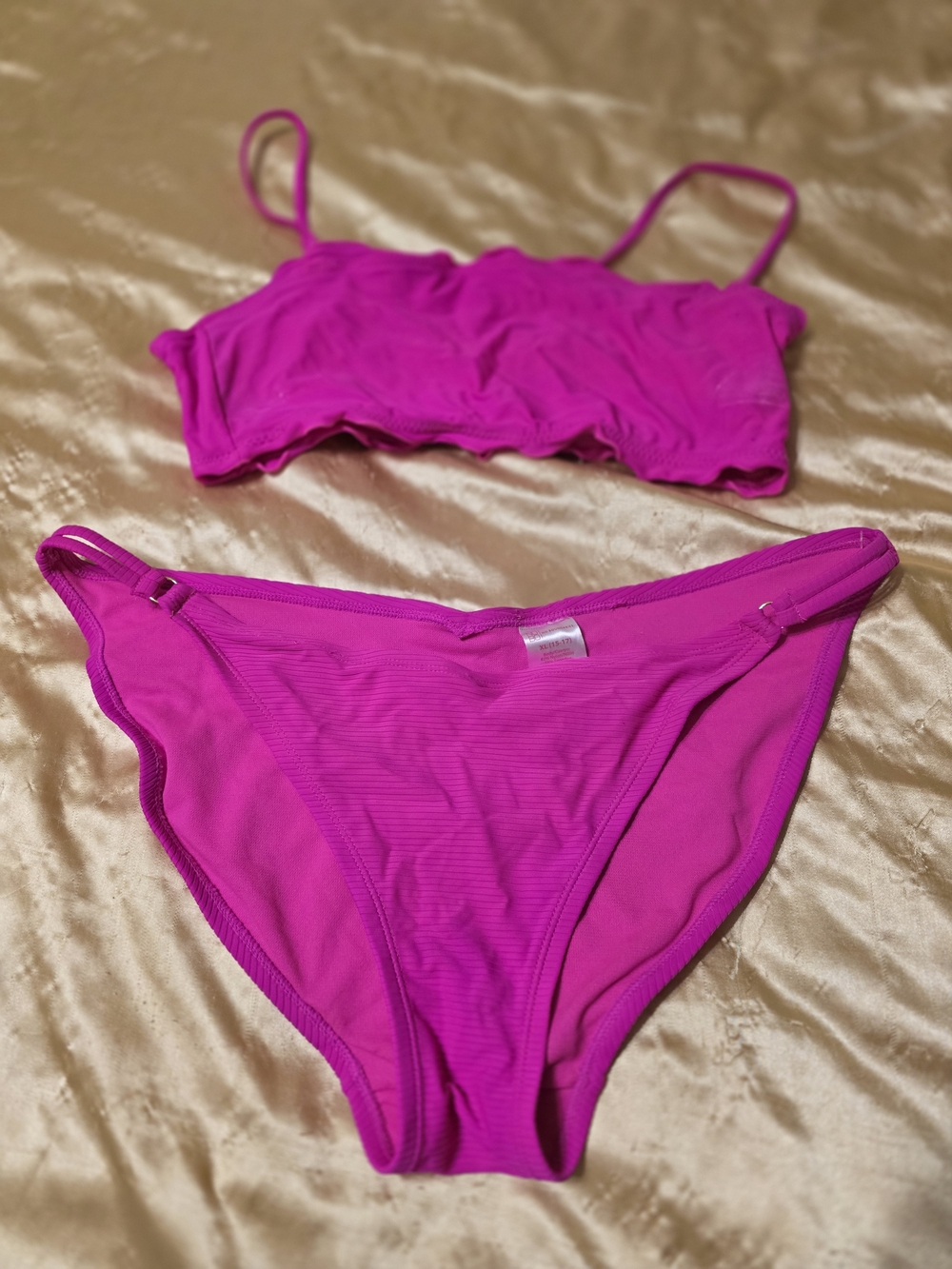No Boundaries Hot Pink Two-Piece Bikini Set